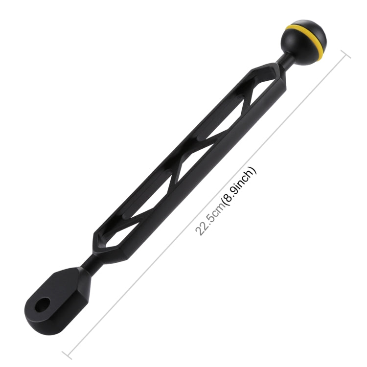 8 inch 20.3cm Aluminum Alloy Ball Arm for Underwater Torch / Video Light, Ball Diameter: 2.5cm, 8 inch Single Ball – Waterproof, Aluminum Alloy
