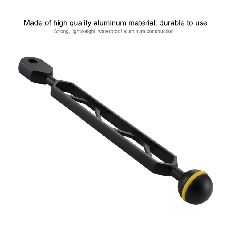 8 inch 20.3cm Aluminum Alloy Ball Arm for Underwater Torch / Video Light, Ball Diameter: 2.5cm, 8 inch Single Ball – Waterproof, Aluminum Alloy
