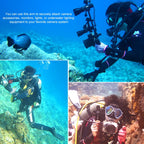 8 inch 20.3cm Aluminum Alloy Ball Arm for Underwater Torch / Video Light, Ball Diameter: 2.5cm, 8 inch Single Ball – Waterproof, Aluminum Alloy
