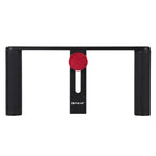 PULUZ Vlogging Live Broadcast Smartphone Video Rig Filmmaking Recording Handle Stabilizer Aluminum Bracket for iPhone, Galaxy, Huawei, Xiaomi, HTC, LG, Google, and Other Smartphones, Aluminum Bracket