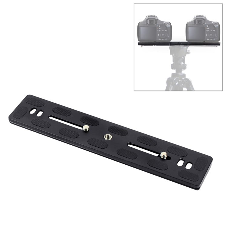 PULUZ 200mm Length PU-200 Aluminum-magnesium Alloy Quick Release Plate QR Clamp for Benro B3 / J2 /J3 Tripod Ball Head Default Title