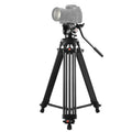 Professional Heavy Duty Video Camcorder Aluminum Alloy Tripod with Fluid Drag Head for DSLR / SLR Camera, Adjustable Height: 80-160cm, 80-160cm Tripod – Aluminum Alloy 80-160cm Tripod