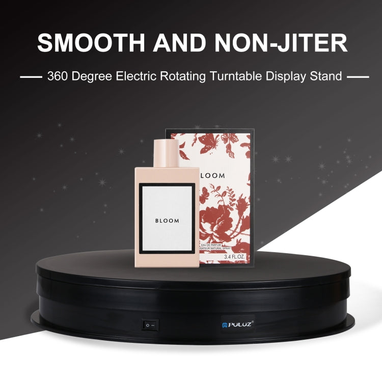 PULUZ 30cm USB Electric Rotating Turntable Display Stand Video Shooting Props Turntable for Photography, Load 10-20kg, 30cm Load Load 10-20kg Black, 30cm Load Load 10-20kg White