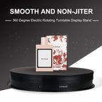 PULUZ 30cm USB Electric Rotating Turntable Display Stand Video Shooting Props Turntable for Photography, Load 10-20kg, 30cm Load Load 10-20kg Black, 30cm Load Load 10-20kg White