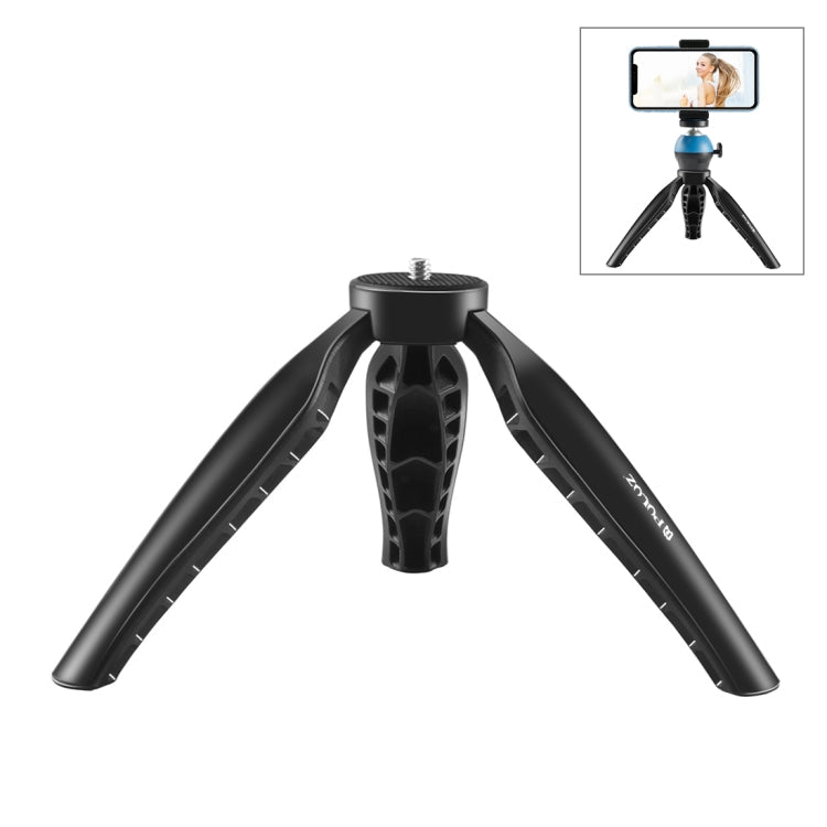 PULUZ Simple Mini ABS Desktop Tripod Mount with 1/4 inch Screw for DSLR & Digital Cameras, Working Height: 9cm, ABS Tripod ABS Tripod