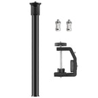 PULUZ C Clamp Mount Light Stand Extension Central Shaft Rod Monopod Holder Kits, Rod Length: 33-60cm, C Clamp Extension Rod