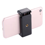 PULUZ Selfie Sticks Tripod Mount Phone Clamp with 1/4 inch Screw Hole for iPhone, Samsung, HTC, Sony, LG and other Smartphones, Sticks Tripod Clamp Sticks Tripod Clamp