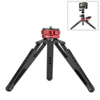 PULUZ Desktop Vlogging Live Tripod Holder with Cold Shoe Bases for DSLR & Digital Cameras, Adjustable Height: 7.5-14.5cm, Desktop Live Tripod Desktop Live Tripod