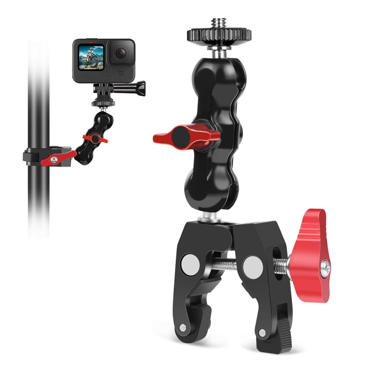 PULUZ Multi-function Magic Arm Ball Mount Clamp Crab Pliers Clip, Ball Mount Clamp Ball Mount Clamp