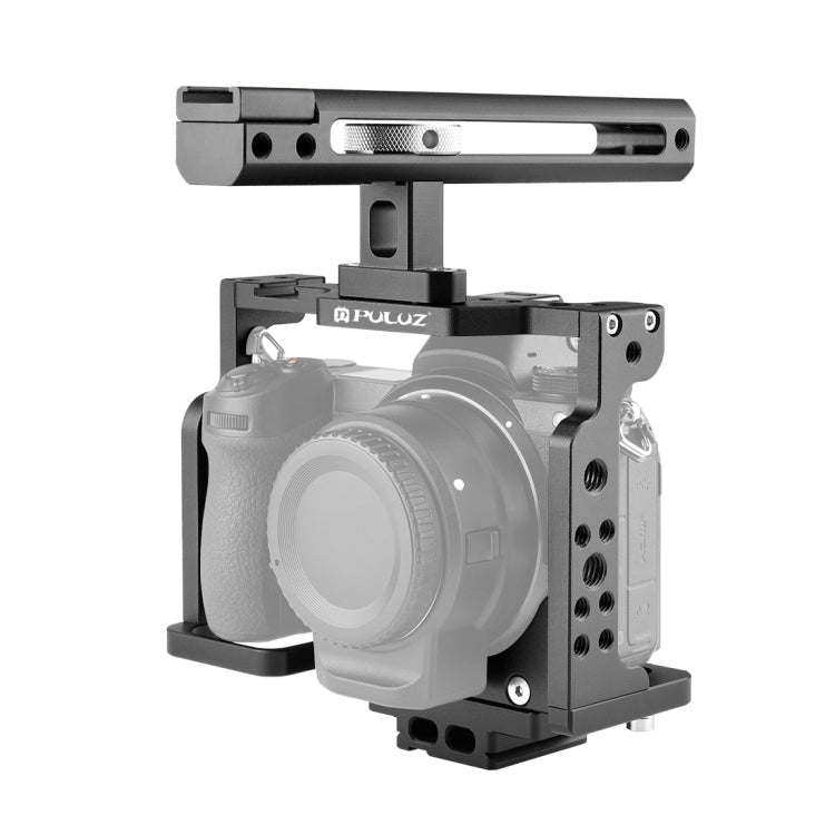 PULUZ Video Camera Cage Filmmaking Rig with Handle for Nikon Z6 / Z7, For Nikon Z6 / Z7 Cage with Handle For Nikon Z6 Z7 Cage with Handle