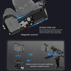 PULUZ Metal Camera Cage Stabilizer Rig for Sony A7 IV / ILCE-7M4 / A7M4 / A7M3 / A7R3 / A7R III / A7R5, For Sony A7 IV Cage