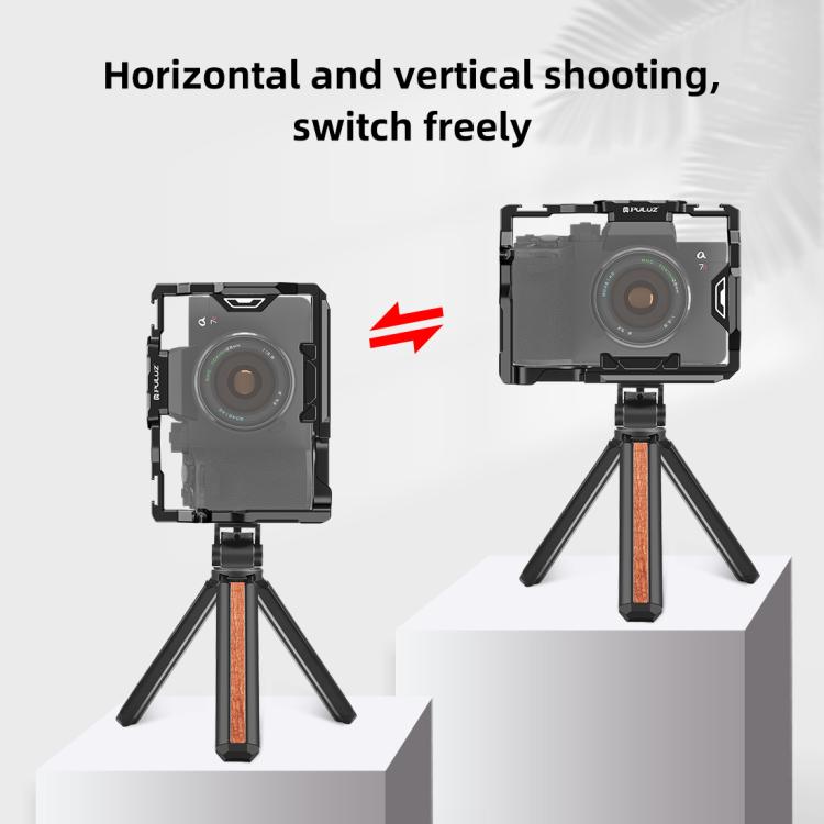 PULUZ Metal Camera Cage Stabilizer Rig for Sony A7 IV / ILCE-7M4 / A7M4 / A7M3 / A7R3 / A7R III / A7R5, For Sony A7 IV Cage