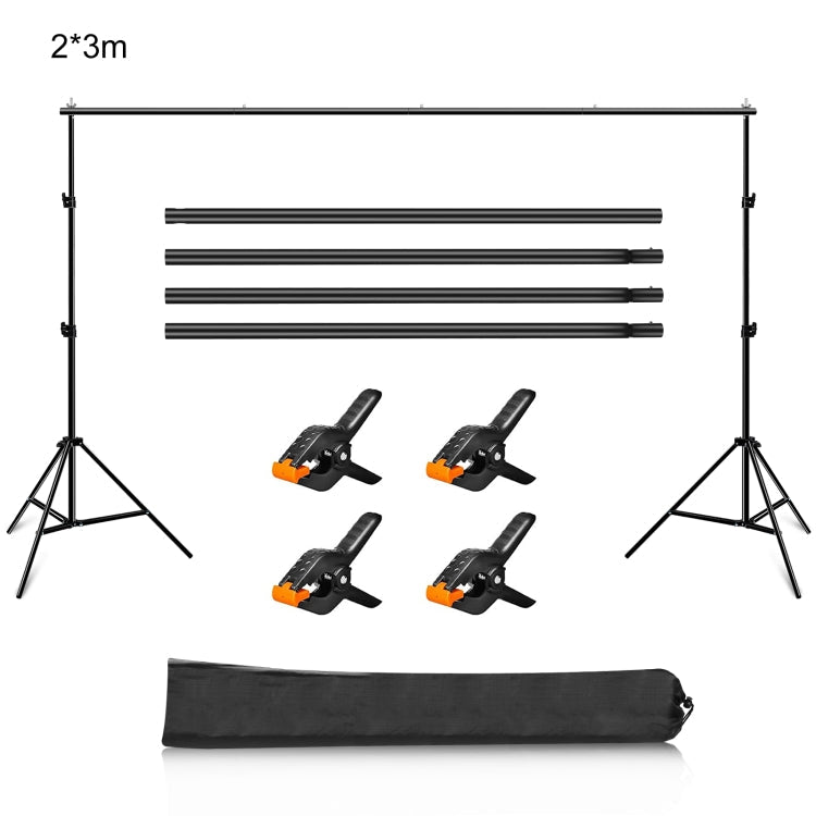 2 x 3m Photo Studio Background Support Stand Backdrop Crossbar Bracket, 2 x 3m 2 x 3m