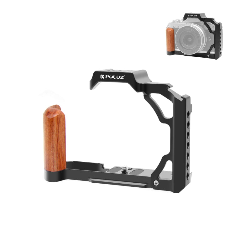 For Nikon ZFC PULUZ Wood Handle Metal Camera Cage Stabilizer Rig, For Nikon ZFC For Nikon ZFC
