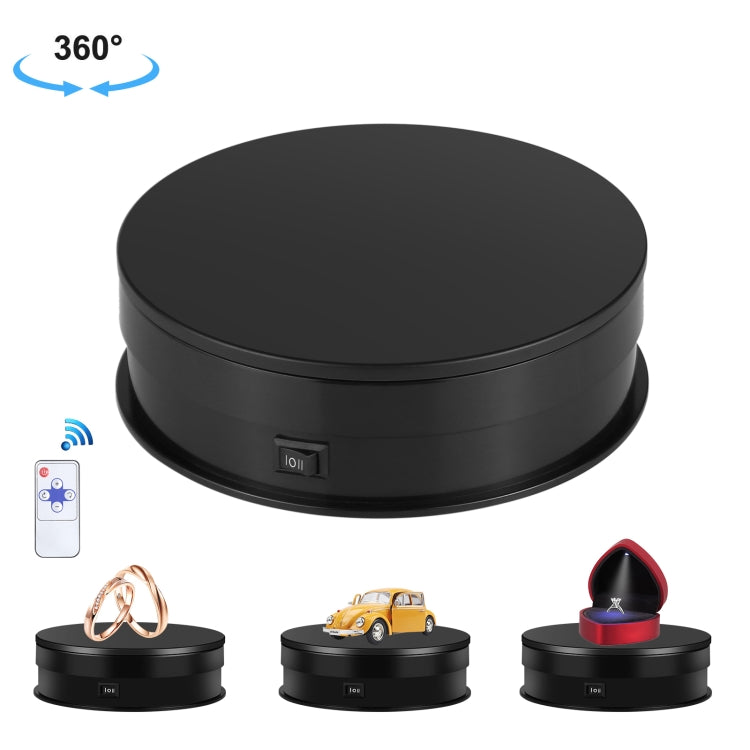 PULUZ 15cm Adjusting Speed Rotating Turntable Display Stand, Load: 3kg, 15cm Load 3kg Black, 15cm Load 3kg White 15cm Load 3kg Black Black