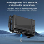 For Nikon ZR PULUZ Wood Handle Metal Camera Cage Expansion Frame, For Nikon ZR Cage