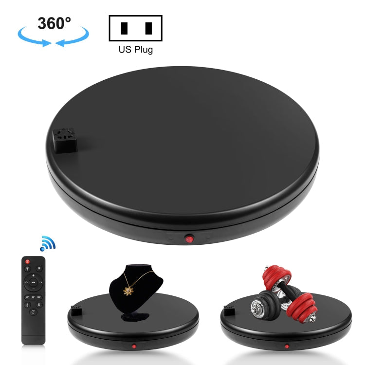 PULUZ 45cm Remote Control Adjusting Speed Rotating Turntable Display Stand with Power Socket, Black, Load 100kg, 45cm Load 100kg Black US Plug with Power Socket, 45cm Load 100kg Black UK Plug with Power Socket                                           ... 45cm Load 100kg Black US Plug with Power Socket US Plug