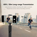 PULUZ Magnetic Lavalier Wireless Microphone with Charging Case Box, 8 Pin RX Receiver and 2 TX Microphones, 8 Pin 2 TX + 1 RX, with Charging Case Box