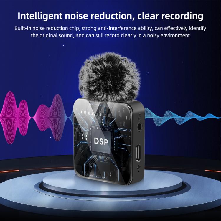 4 TX + 1 RX Wireless Lavalier Microphone, Type-C 4 TX + 1 RX – TPU