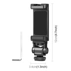 Tripod Head Cold Shoes Aluminum Alloy Phone Clamp Holder Bracket