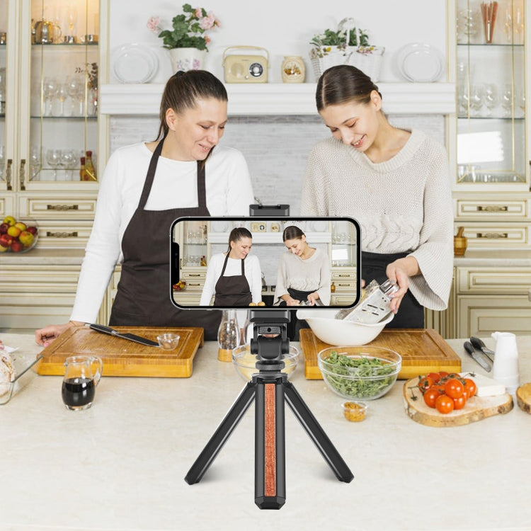 Tripod Head Cold Shoes Aluminum Alloy Phone Clamp Holder Bracket