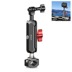 PULUZ Motorcycle Rearview Medium Clamp Magic Arm Rod Mount, Medium Clamp Medium Clamp