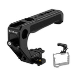 PULUZ Double-thread Metal Quick Release Top Handle with Cold Shoe for Camera Cage Stabilizer Default Title