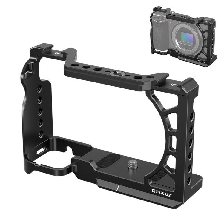 For Sony A6500 / A6400 / A6300 / A6000 PULUZ Metal Camera Cage Expansion Mount Stabilizer Rig, For Sony A6500 / A6400 / A6300 / A6000 For Sony A6500 A6400 A6300 A6000