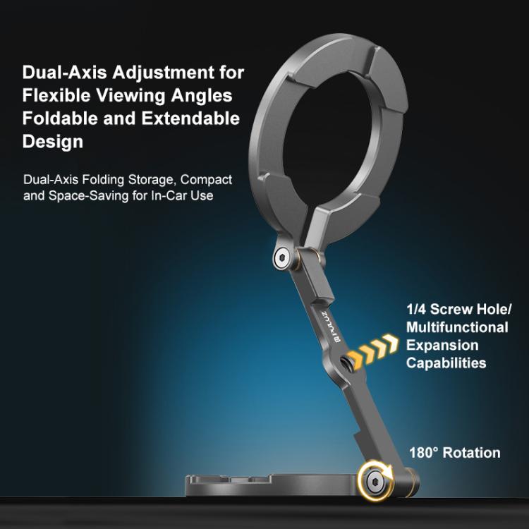 MagSafe Dual-Head Magnetic Folding Phone Holder Bracket, Dual-Head Magnetic Bracket – Magnetic, Aluminum Alloy