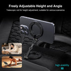 MagSafe Dual-Head Magnetic Folding Phone Holder Bracket, Dual-Head Magnetic Bracket – Magnetic, Aluminum Alloy