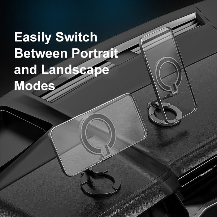 MagSafe Dual-Head Magnetic Folding Phone Holder Bracket, Dual-Head Magnetic Bracket – Magnetic, Aluminum Alloy