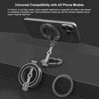 MagSafe Dual-Head Magnetic Folding Phone Holder Bracket, Dual-Head Magnetic Bracket – Magnetic, Aluminum Alloy
