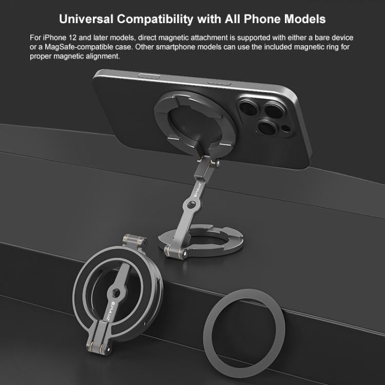 MagSafe Dual-Head Magnetic Folding Phone Holder Bracket, Dual-Head Magnetic Bracket – Magnetic, Aluminum Alloy