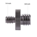 PULUZ 1/4 inch Male Thread to 3/8 inch Male Thread Adapter Screw, 1/4 Male to 3/8 Male