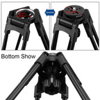 PULUZ 75mm Half Ball Flat to Bowl Adapter for Fluid Head Tripod DSLR Rig Camera, Metal Material, Bowl Adapter