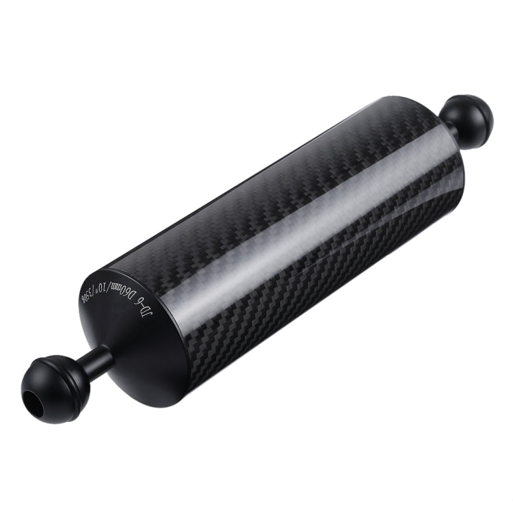 PULUZ 10.82 inch 27.5cm Length 60mm Diameter Dual Balls Carbon Fiber Floating Arm, Ball Diameter: 25mm, Buoyancy: 350g, 10 inch 350g Buoyancy 10 inch 350g Buoyancy