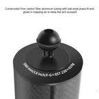 PULUZ 8 inch 20.3cm Length 80mm Diameter Dual Balls Carbon Fiber Floating Arm, Ball Diameter: 25mm, Buoyancy: 600g, 8 inch 600g Buoyancy