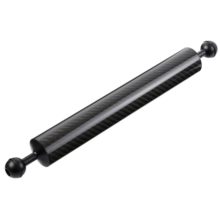 PULUZ 14.56 inch 37cm Length 40mm Diameter Dual Balls Carbon Fiber Floating Arm, Ball Diameter: 25mm, Buoyancy: 300g, 14 inch 300g Buoyancy 14 inch 300g Buoyancy