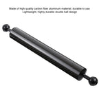 PULUZ 14.56 inch 37cm Length 40mm Diameter Dual Balls Carbon Fiber Floating Arm, Ball Diameter: 25mm, Buoyancy: 300g, 14 inch 300g Buoyancy