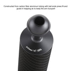 PULUZ 14.56 inch 37cm Length 40mm Diameter Dual Balls Carbon Fiber Floating Arm, Ball Diameter: 25mm, Buoyancy: 300g, 14 inch 300g Buoyancy