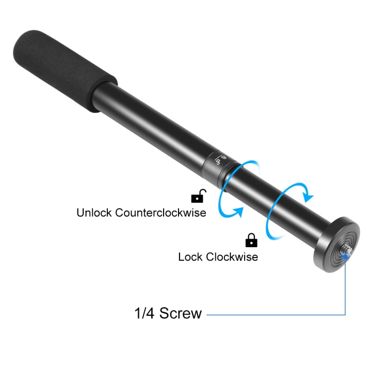 PULUZ Handheld Adjustable Aluminum Alloy Tripod Mount Monopod Extension Central Shaft Rod, Central Shaft Rod