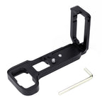 PULUZ 1/4 inch Vertical Shoot Quick Release L Plate Bracket Base Holder for Sony A9 (ILCE-9) / A7 III/ A7R III, For Sony A9 (Red)