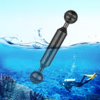 PULUZ 5 inch 13cm Length 20.8mm Diameter Dual Balls Carbon Fiber Floating Arm, Ball Diameter: 25mm, 5 inch Red, 5 inch Black, 5 inch Blue 5 inch Black Black
