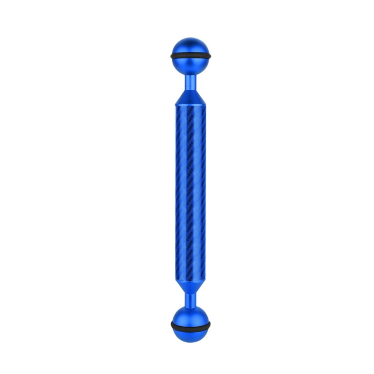 PULUZ 7 inch 18cm Length 20.8mm Diameter Dual Balls Carbon Fiber Floating Arm, Ball Diameter: 25mm, 7 inch Blue