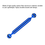 PULUZ 7 inch 18cm Length 20.8mm Diameter Dual Balls Carbon Fiber Floating Arm, Ball Diameter: 25mm, 7 inch Blue