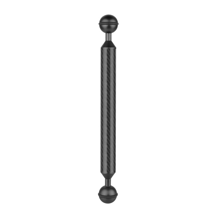 PULUZ 9 inch 23cm Length 20.8mm Diameter Dual Balls Carbon Fiber Floating Arm, Ball Diameter: 25mm, 9 inch Black