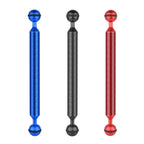 PULUZ 9 inch 23cm Length 20.8mm Diameter Dual Balls Carbon Fiber Floating Arm, Ball Diameter: 25mm, 9 inch Black