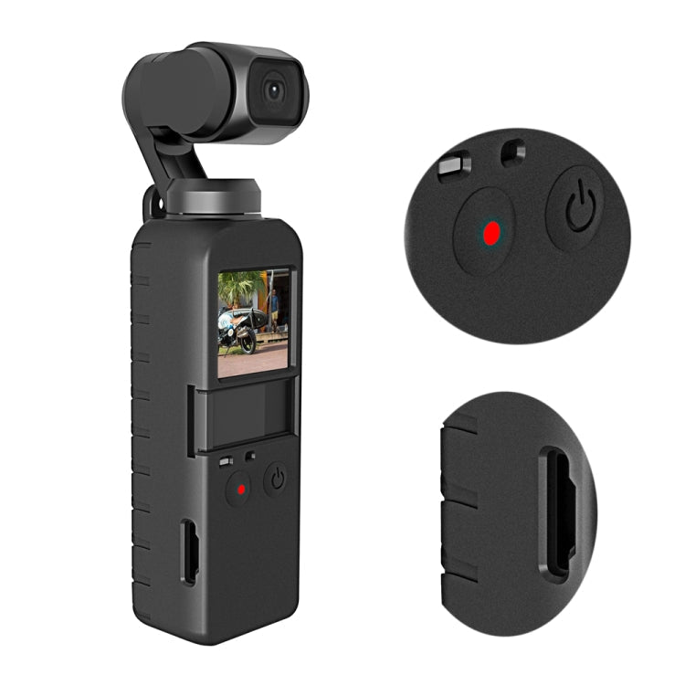 PULUZ 2 in 1 Diamond Texture Silicone Cover Case Set for DJI OSMO Pocket, For DJI OSMO Pocket