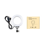PULUZ 4.7 inch 12cm USB 3 Modes Dimmable LED Ring Selfie Beauty Vlogging Photography Video Lights with Tripod Ball Head, 4.7 inch with Ball Head