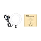 PULUZ 6.2 inch 16cm USB 3 Modes Dimmable LED Ring Vlogging Photography Video Lights with Tripod Ball Head, 6.2 inch